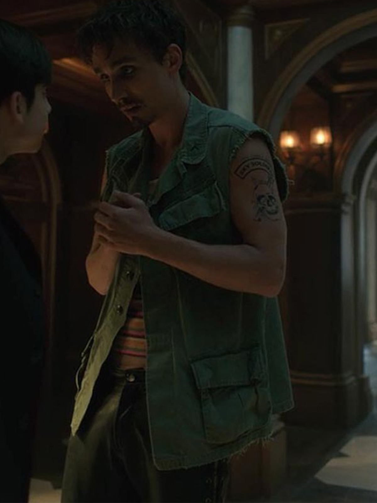 The Umbrella Academy Robert Sheehan Green Vest