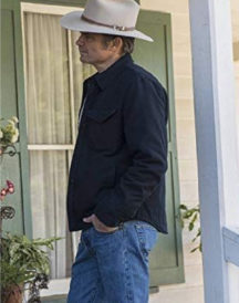 Timothy Olyphant Justified Stylish Black Jacket