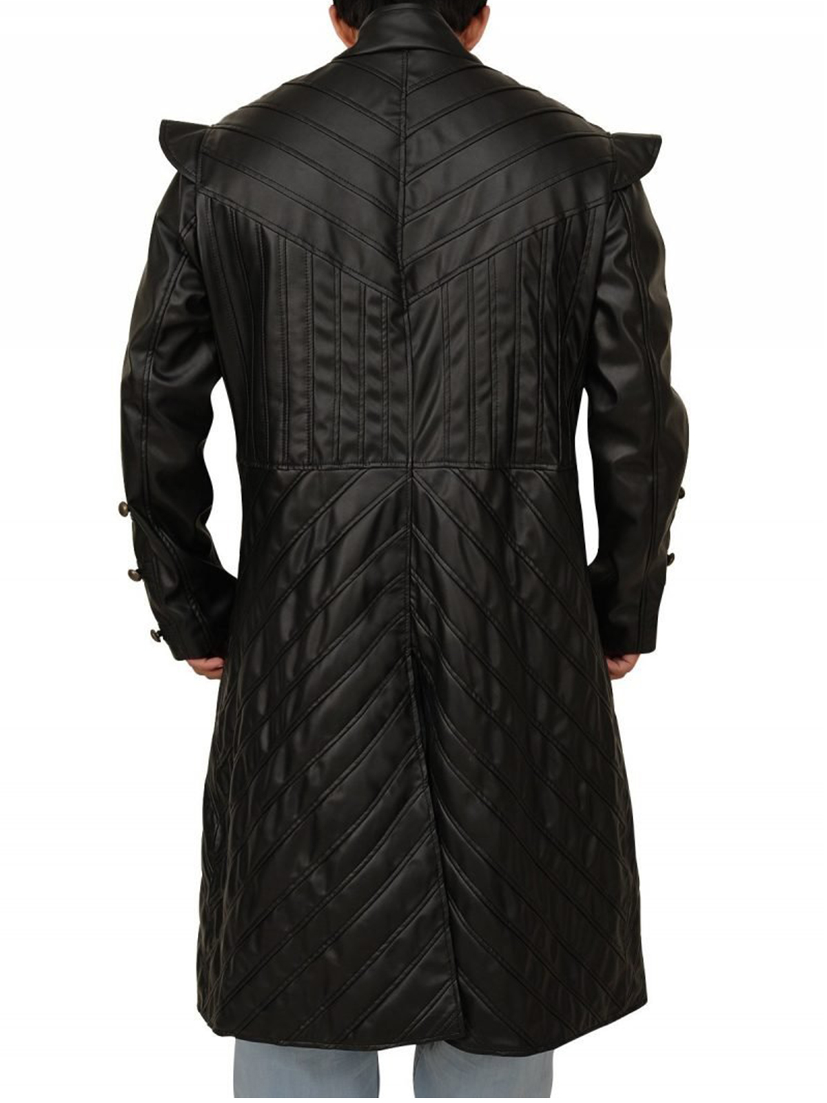 Toby Stephens Trench Leather Coat