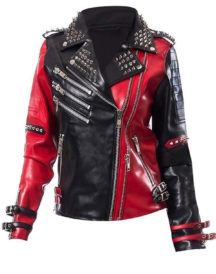 Toni Rossall Studded Red Jacket
