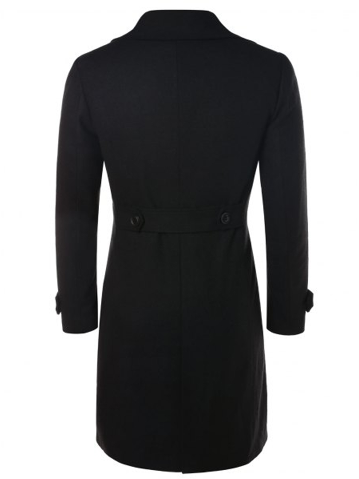 Unisex Wool Black Coat