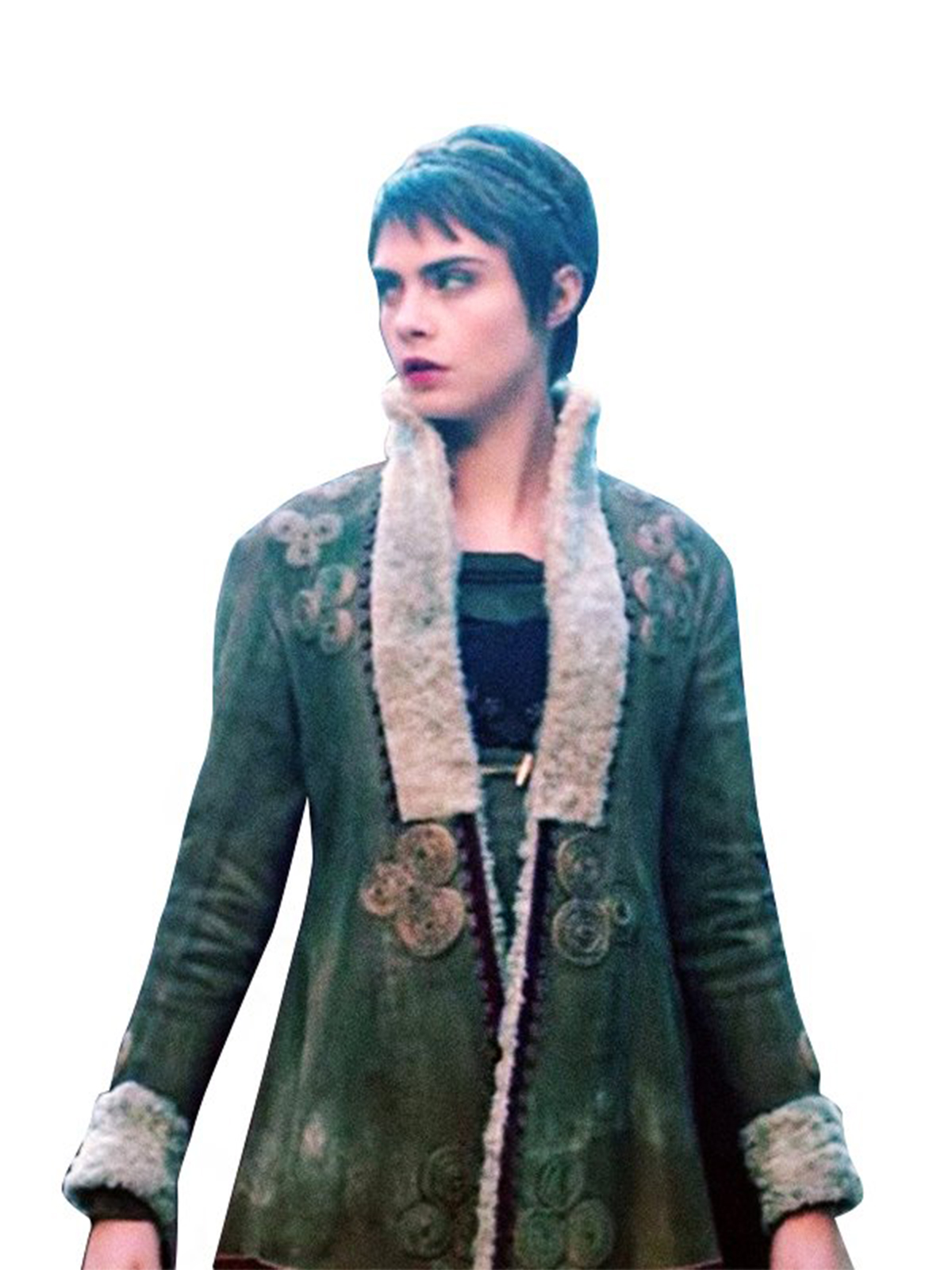 Vignette Stonemoss Cara Delevingne Wool Coat
