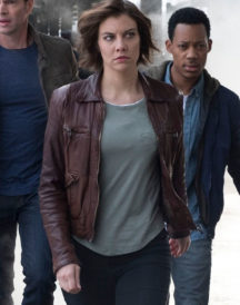 Whiskey Cavalier Lauren Cohan Brown Leather Jacket