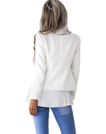 White Slim Bodycon Blazer