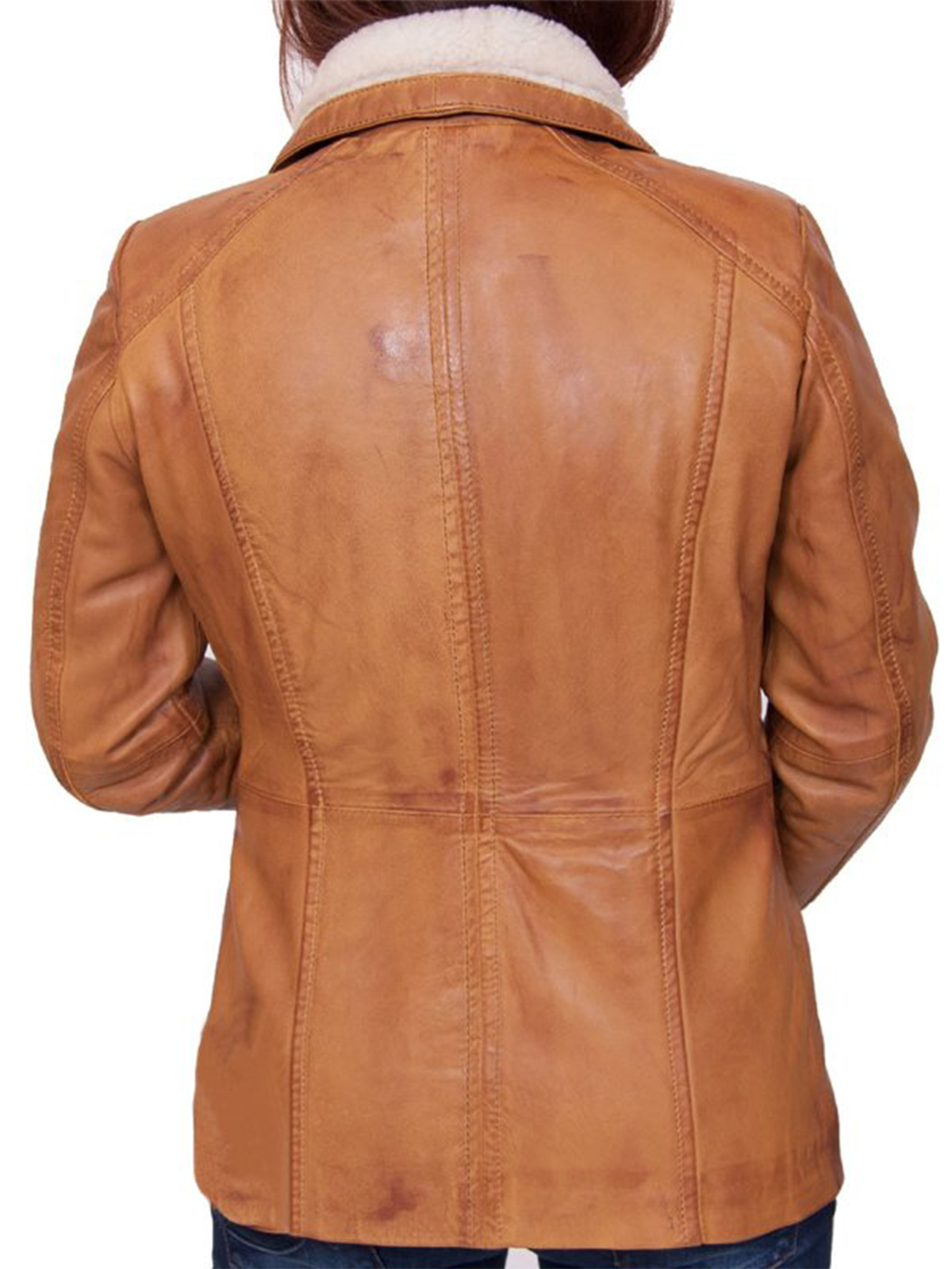 Women Antique Tan Brown Jacket