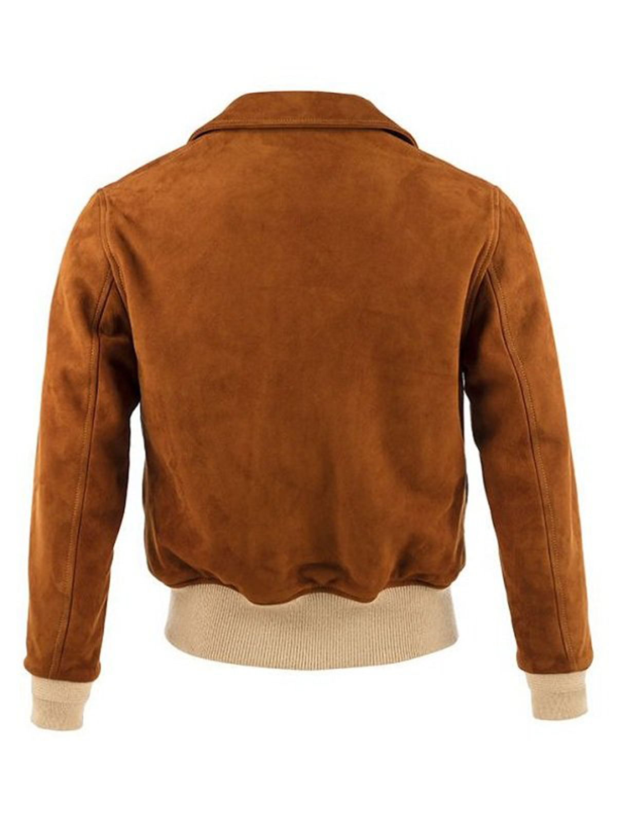 Women’s Suede Bomber Brown Leather Jacket