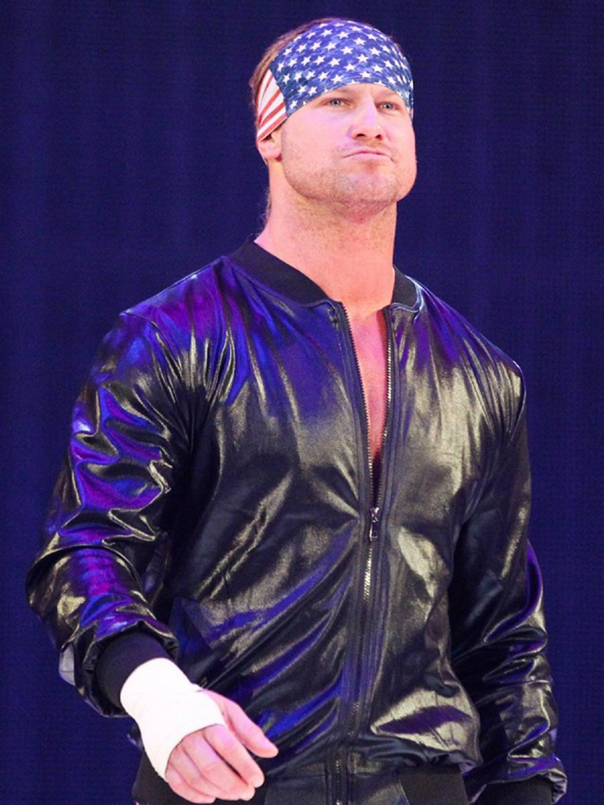 Wrestler Dolph Ziggler Black Leather Jacket
