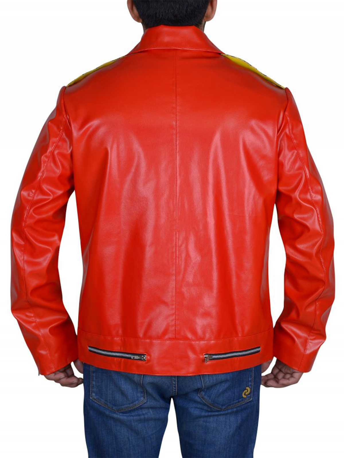 Wrestler Eric Arndt Red Leather Jacket