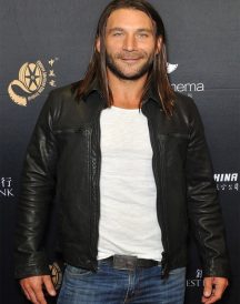 Zach McGowan Black Leather Jacket