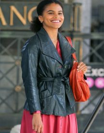 Zazie Beetz Joker Black Leather Jacket