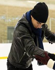 After We Collided Hero Fiennes Tiffin Black Leather Jacket