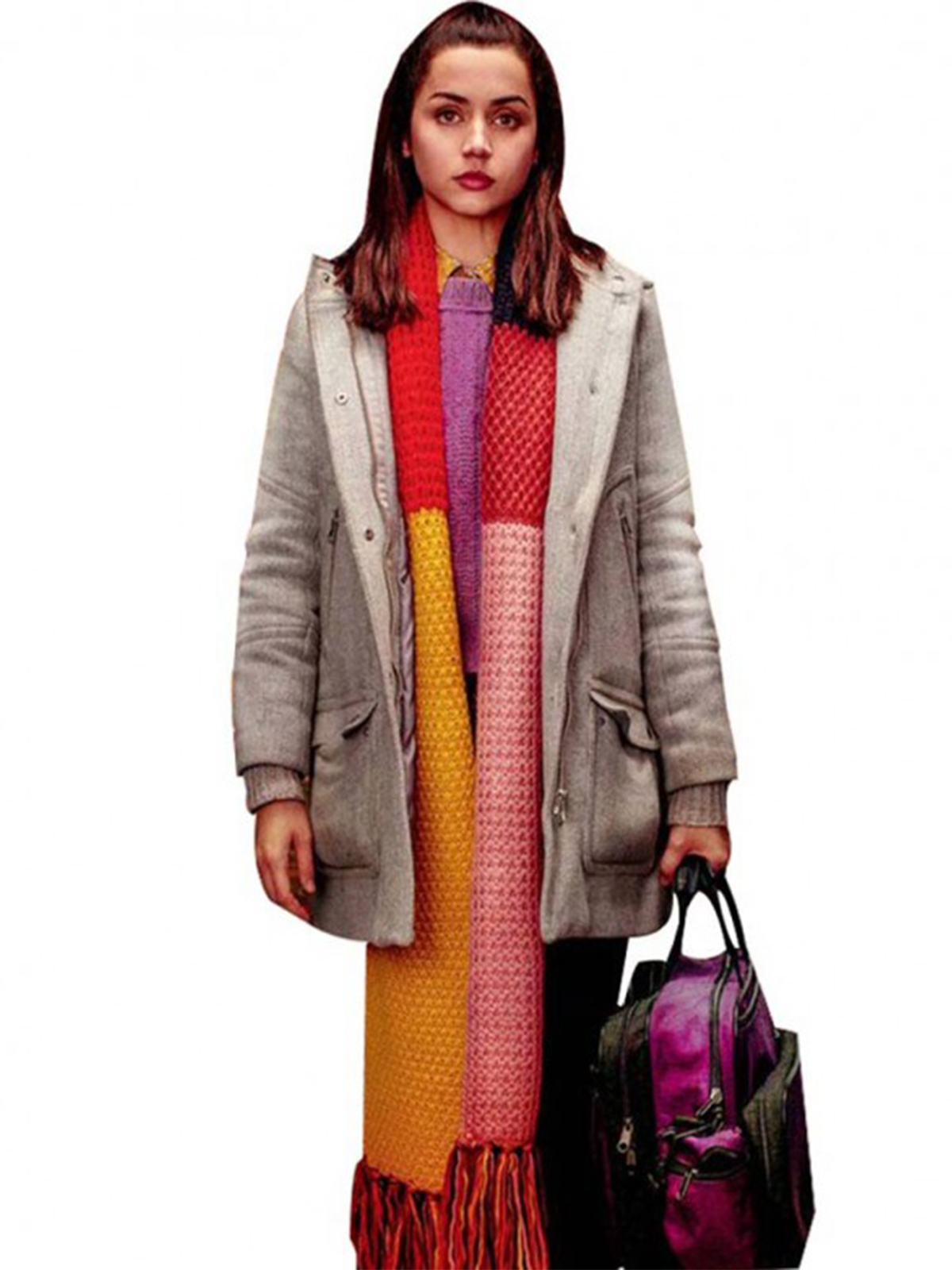 Ana De Armas Knives Coat