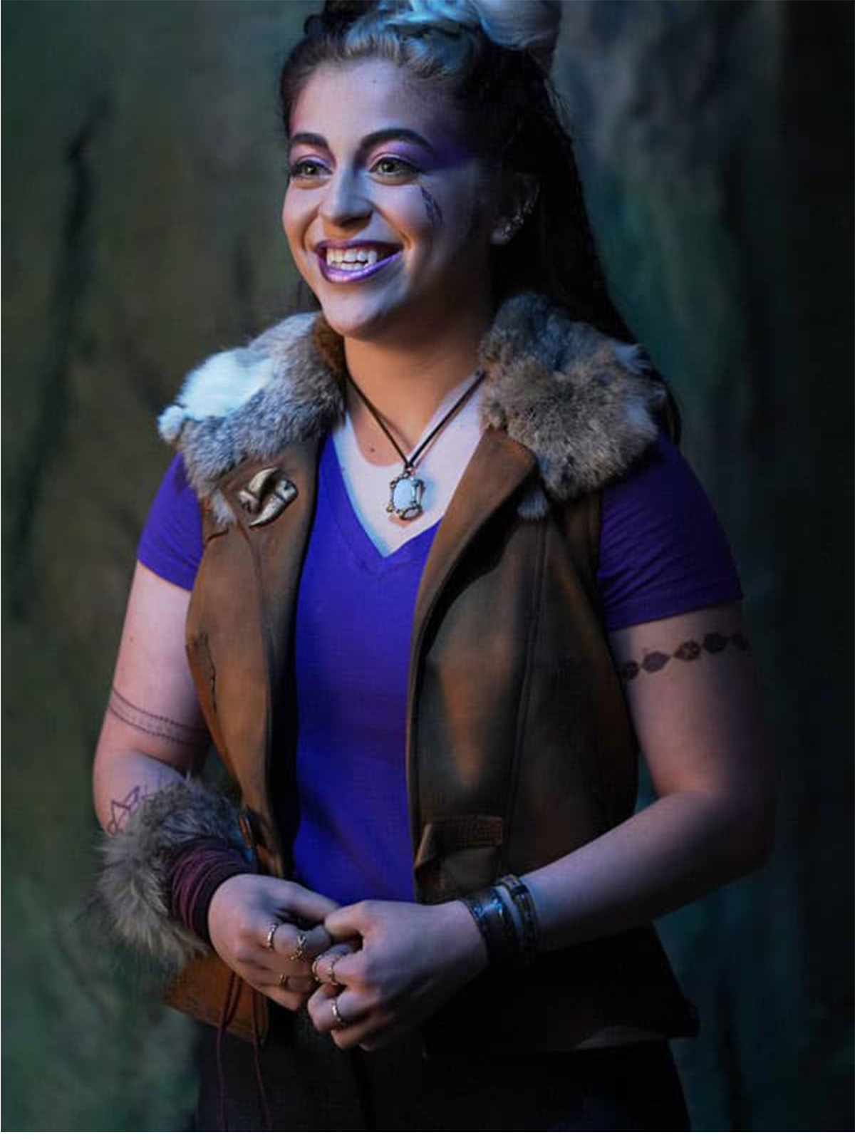 Baby Ariel Zombies 2 Wynter Brown Fur Shearling Vest