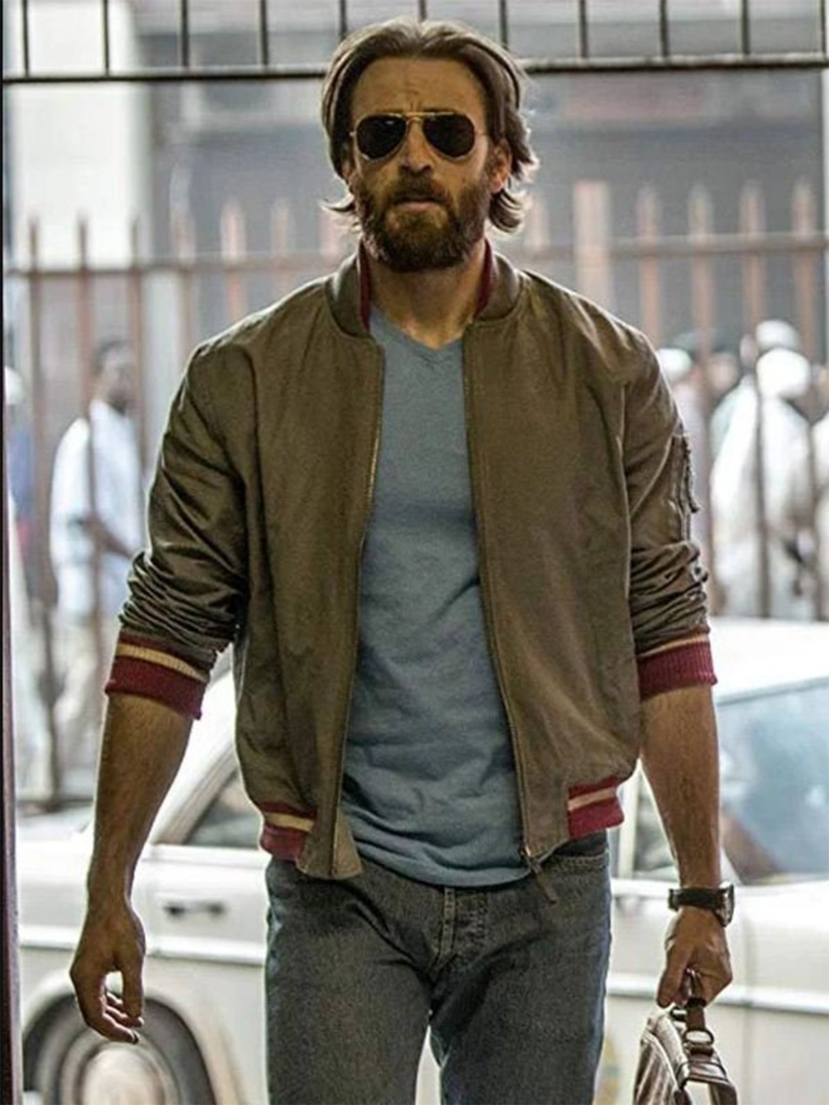 Chris Evans The Red Sea Diving Resort Bomber Jacket
