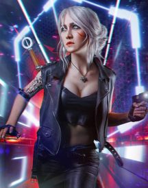 Ciri Cyberpunk 2077 Leather Vest