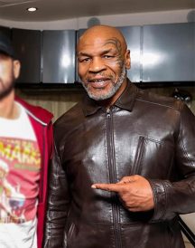 Godzilla Mike Tyson Black Leather Jacket