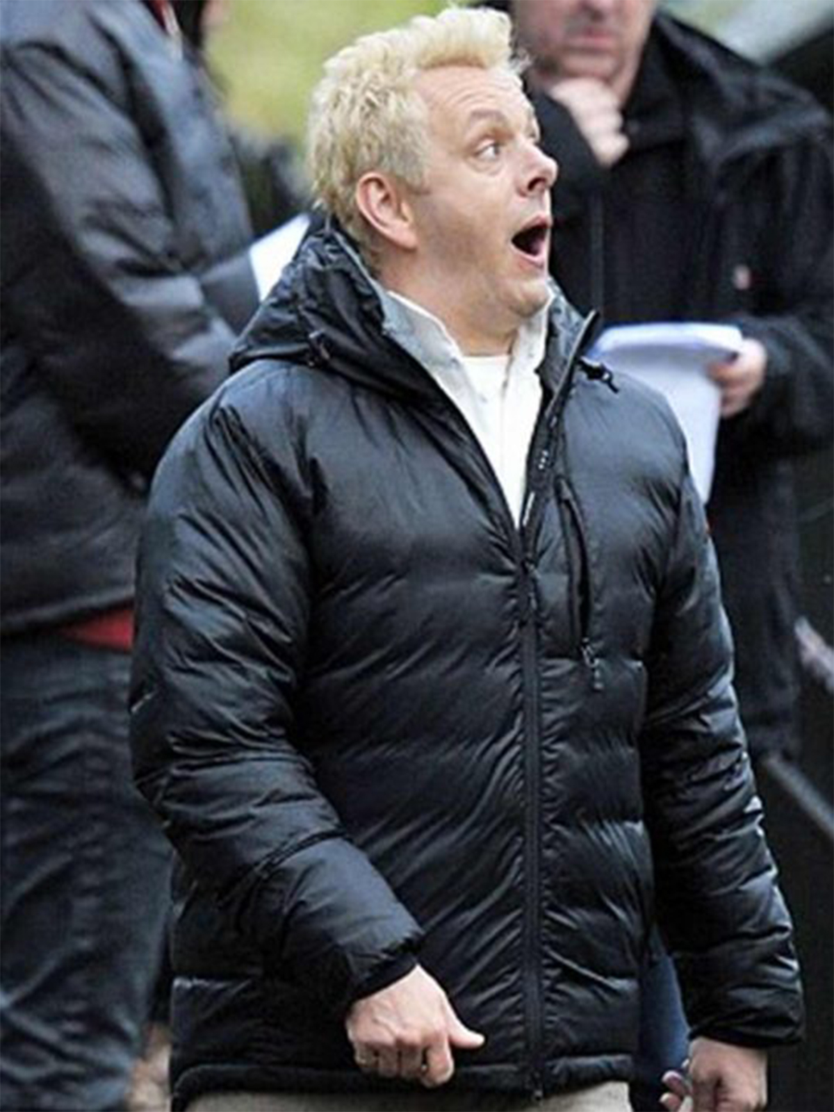 Good Omens Black Puffer Jacket