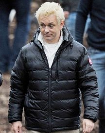 Good Omens Black Puffer Jacket