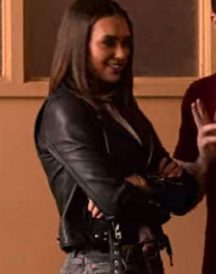 I Am Not Okay with This Sophia Tatum Biker Leather Jacket
