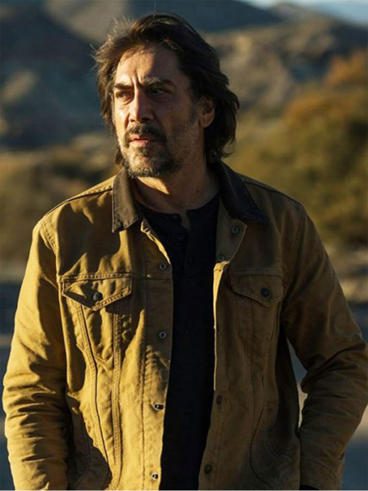 Javier Bardem The Roads Not Taken Brown Jacket