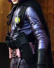 Kick Ass 2 Hit Girl Chloe Grace Leather Jacket Purple