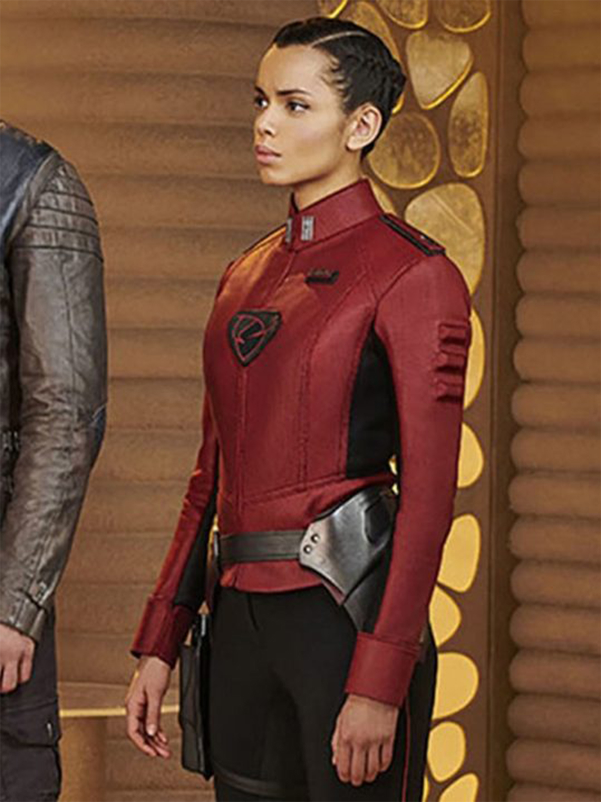 Krypton Lyta-zod Red Leather Jacket