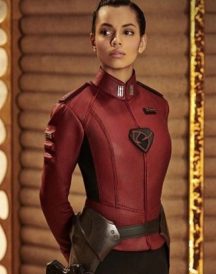 Krypton Lyta-zod Red Leather Jacket