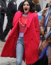 Lucy Hale Katy Keene Red Coat
