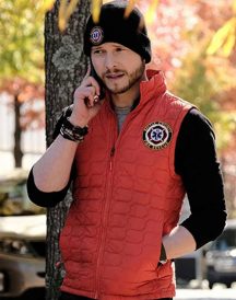 Matt Czuchry The Resident Orange Vest