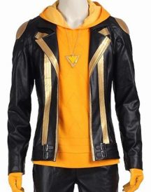 Pokemon Go Team Spark Leather Jacket