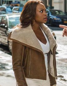 Power TV Series Tasha St. Patrick Sheepskin Jacket