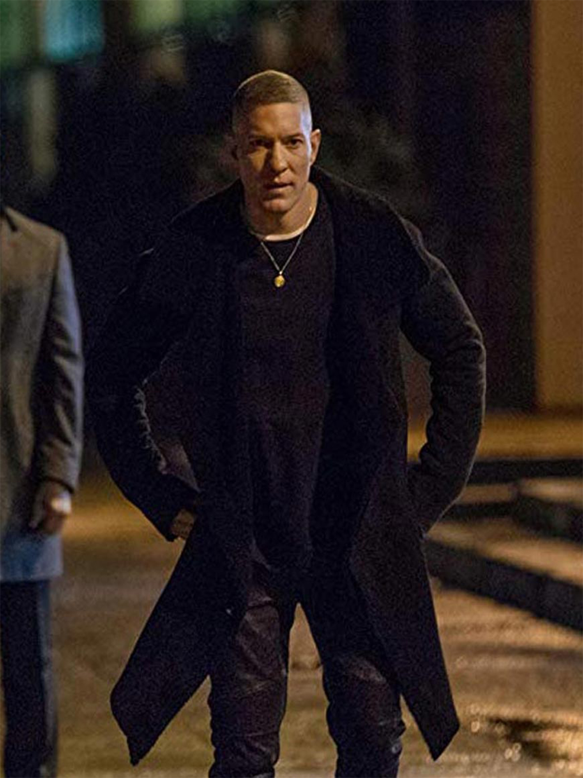 Power Tommy Egan Black Long Coat