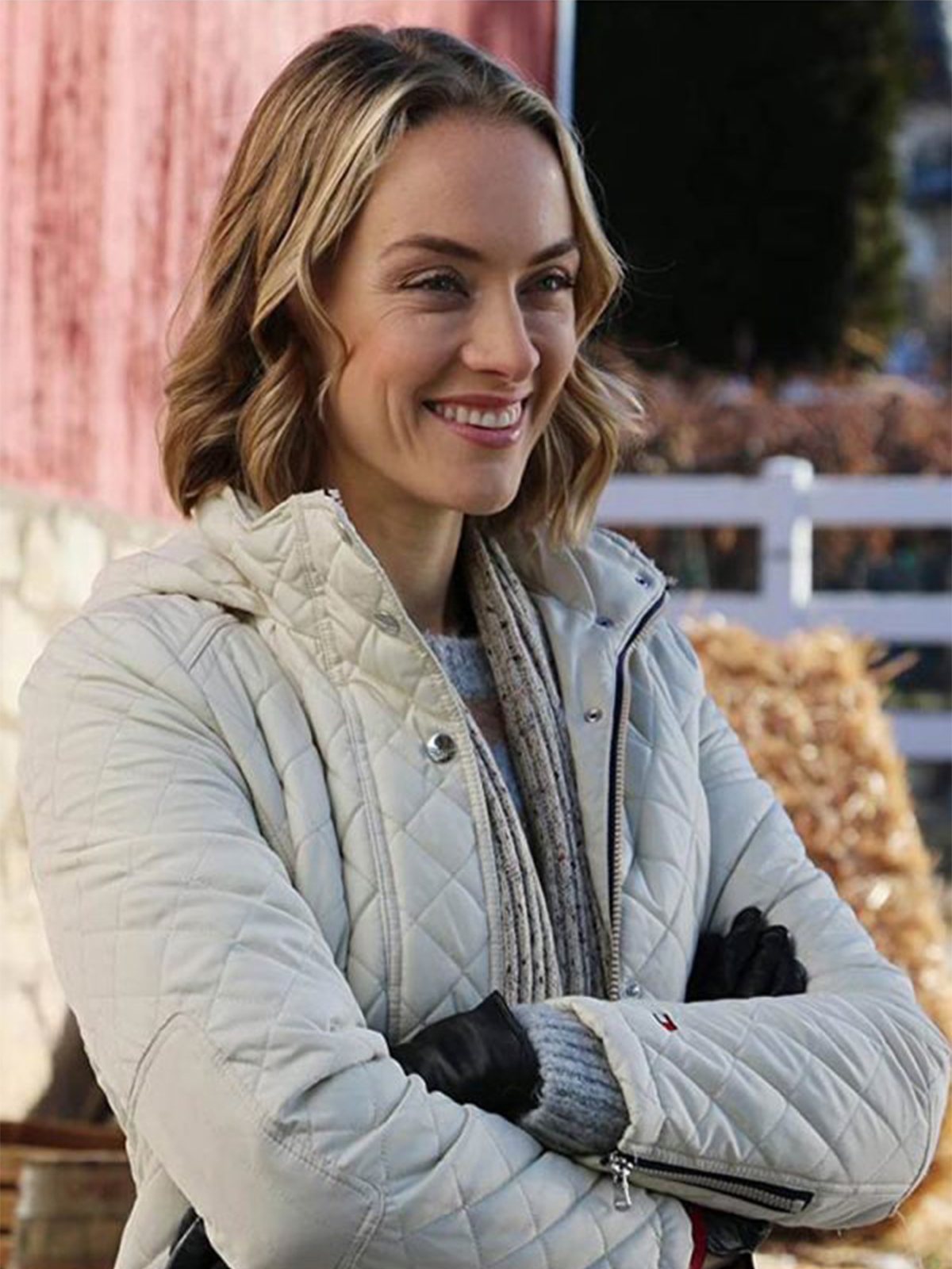 Rachel Skarsten Timeless Love White Coat