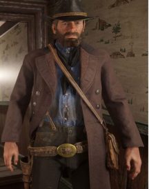 Red Dead Redemption 2 Brown Cotton Coat