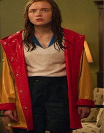 Sadie Sink Stranger Things Yellow Rain Coat