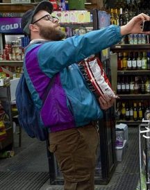 Seth Rogen Long Parachute Jacket