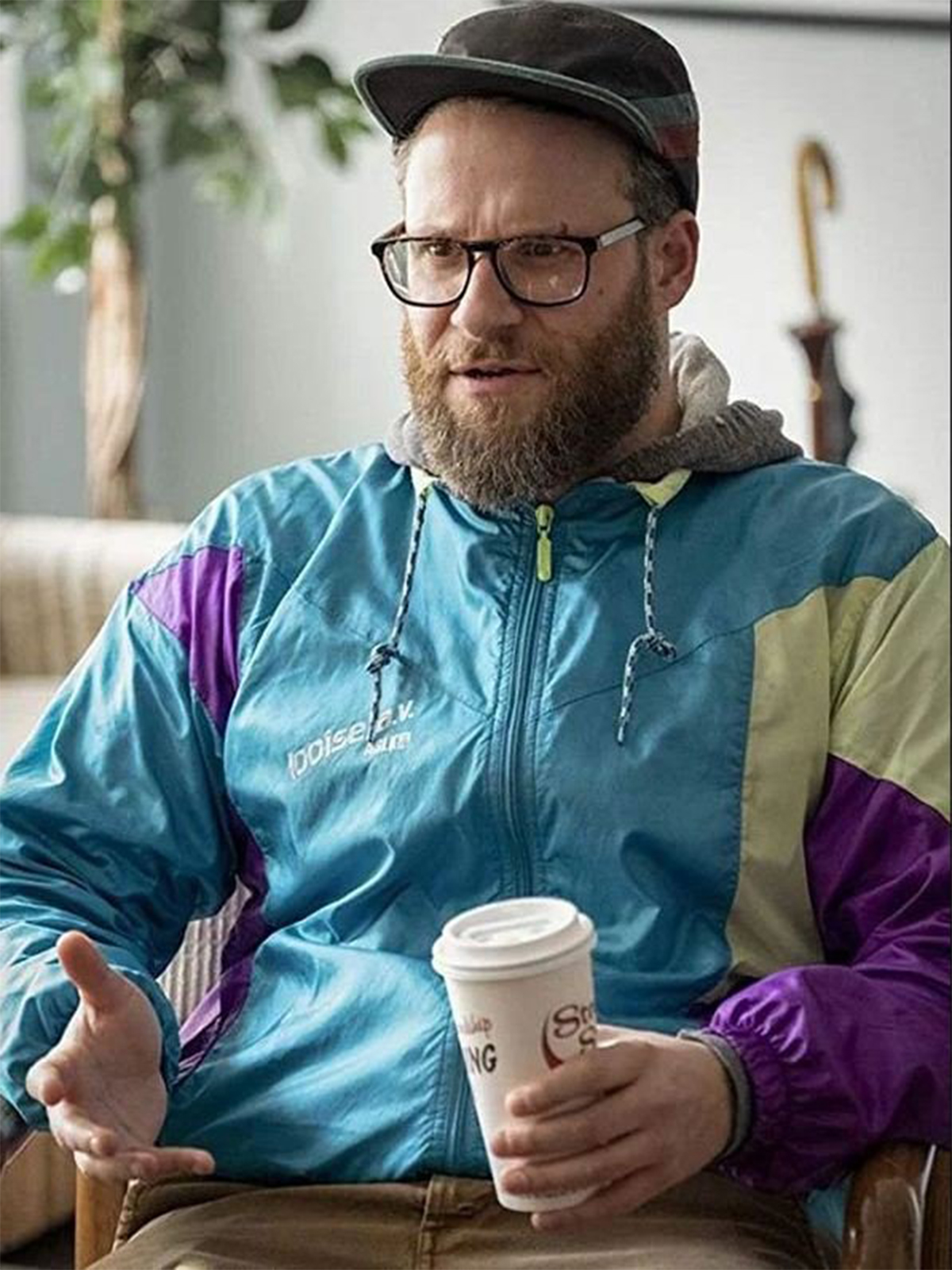 Seth Rogen Long Shot Parachute Jacket