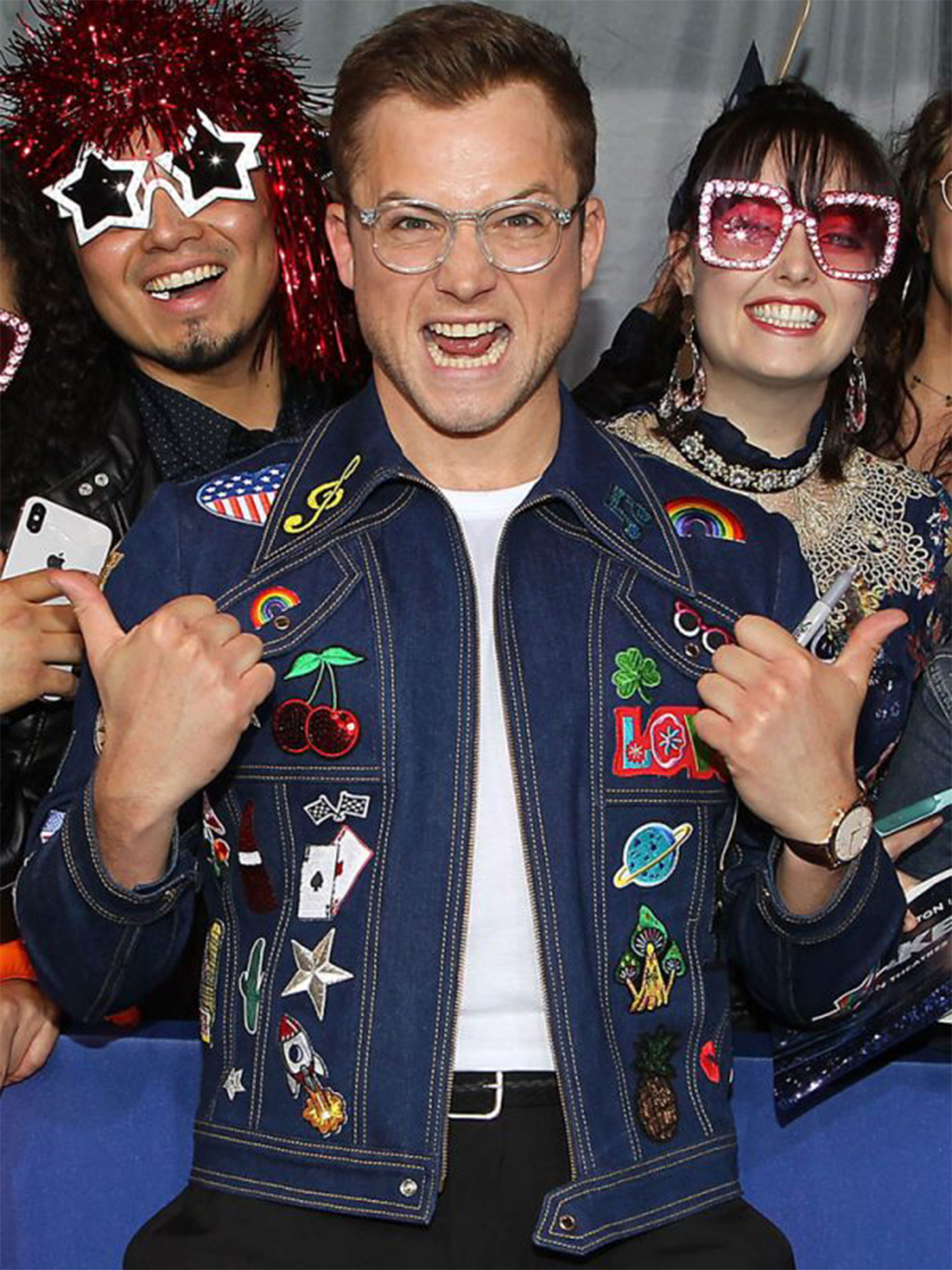 Taron Egerton Rocketman Denim Jacket
