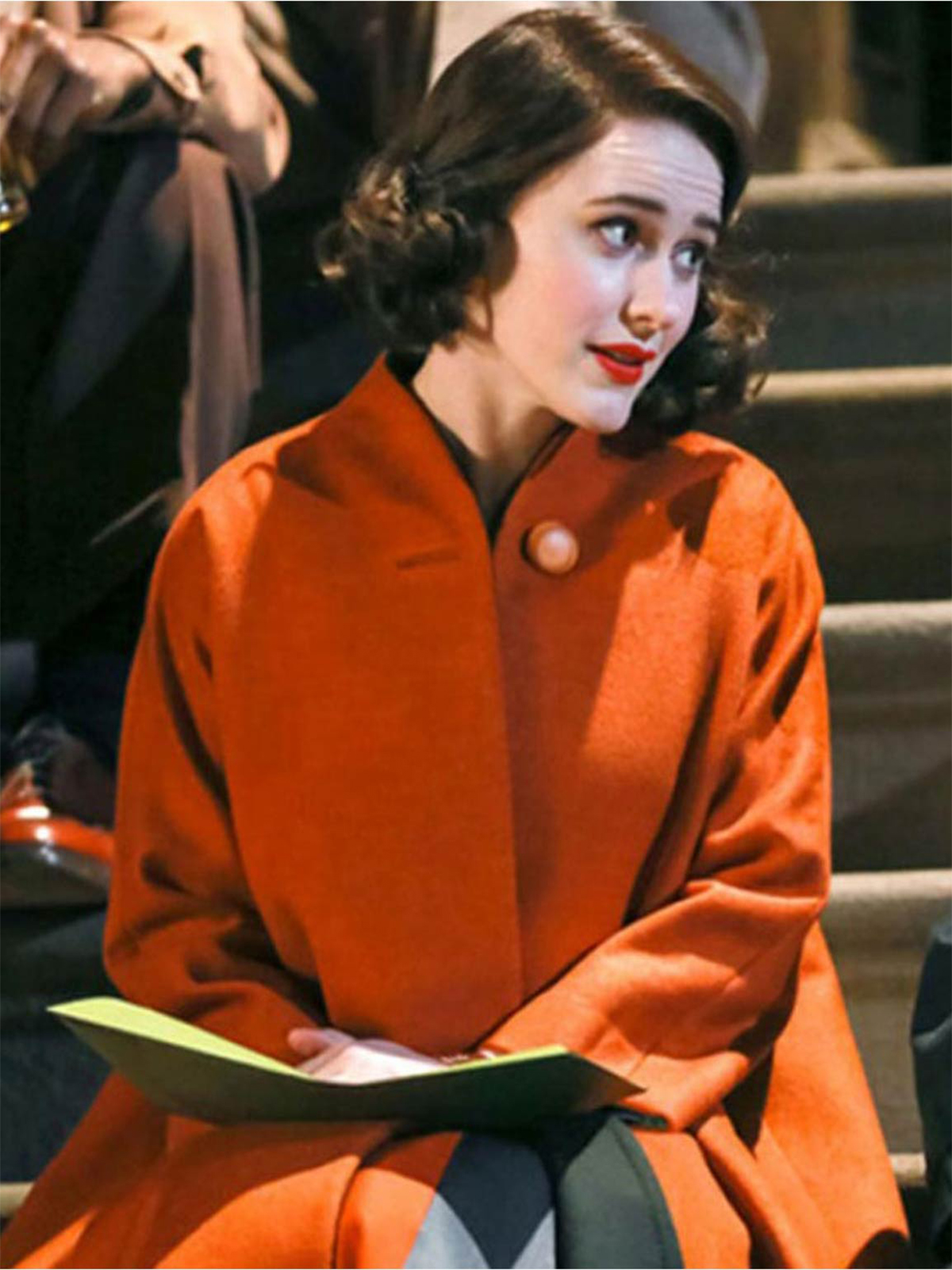 The Marvelous Mrs.Maisel Rachel Apricot Coat