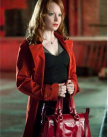 Torchwood Jilly Kitzinger Red Cotton Coat