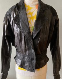 80s Verducci Stylish Leather Jacket
