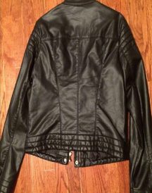 A.N.A Womens Black Leather Jacket