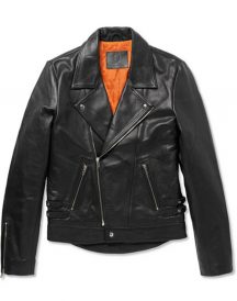 Alexander Mcqueen Black Leather Jacket