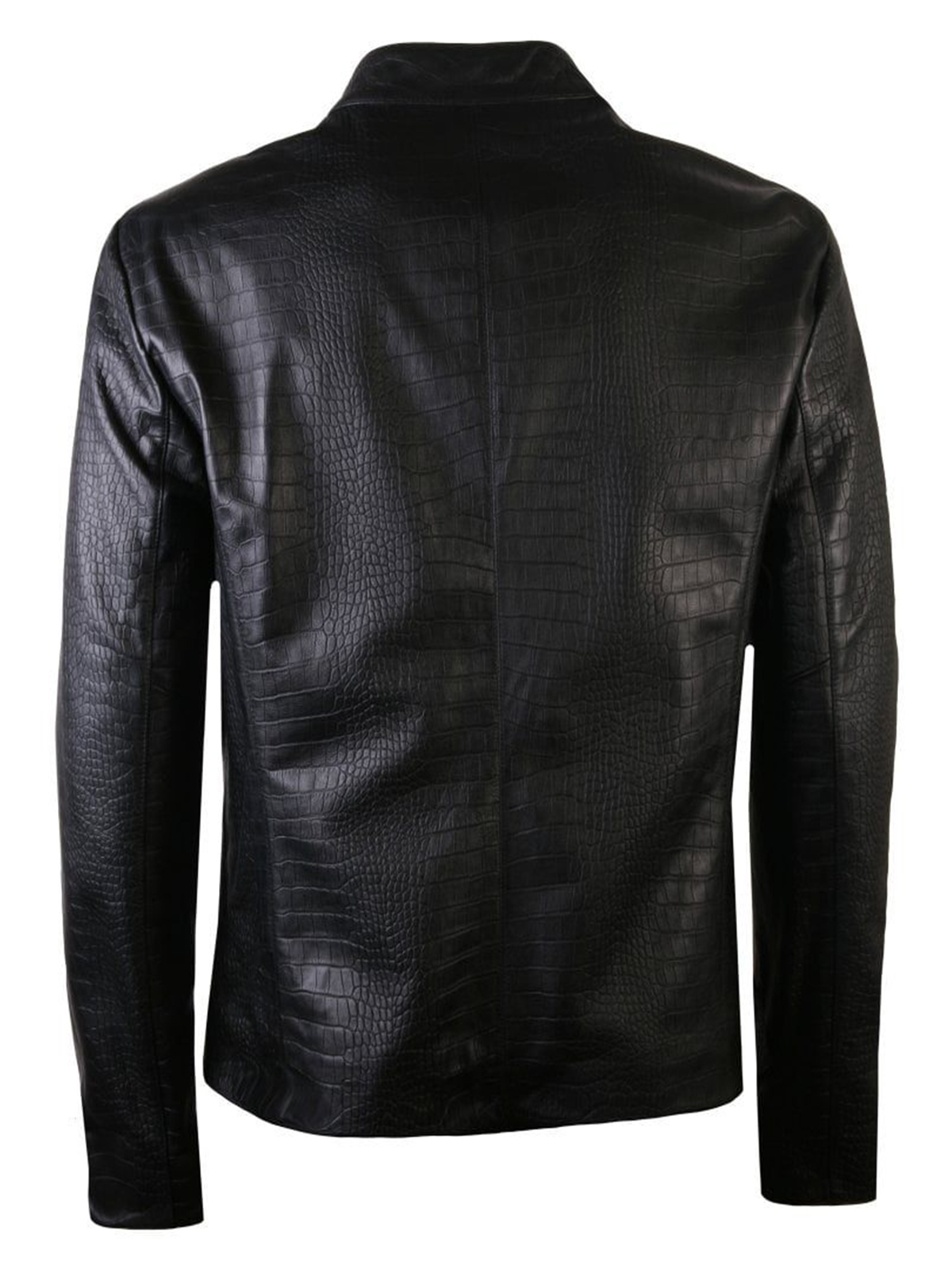 Armani Collezioni Black Leather Jacket