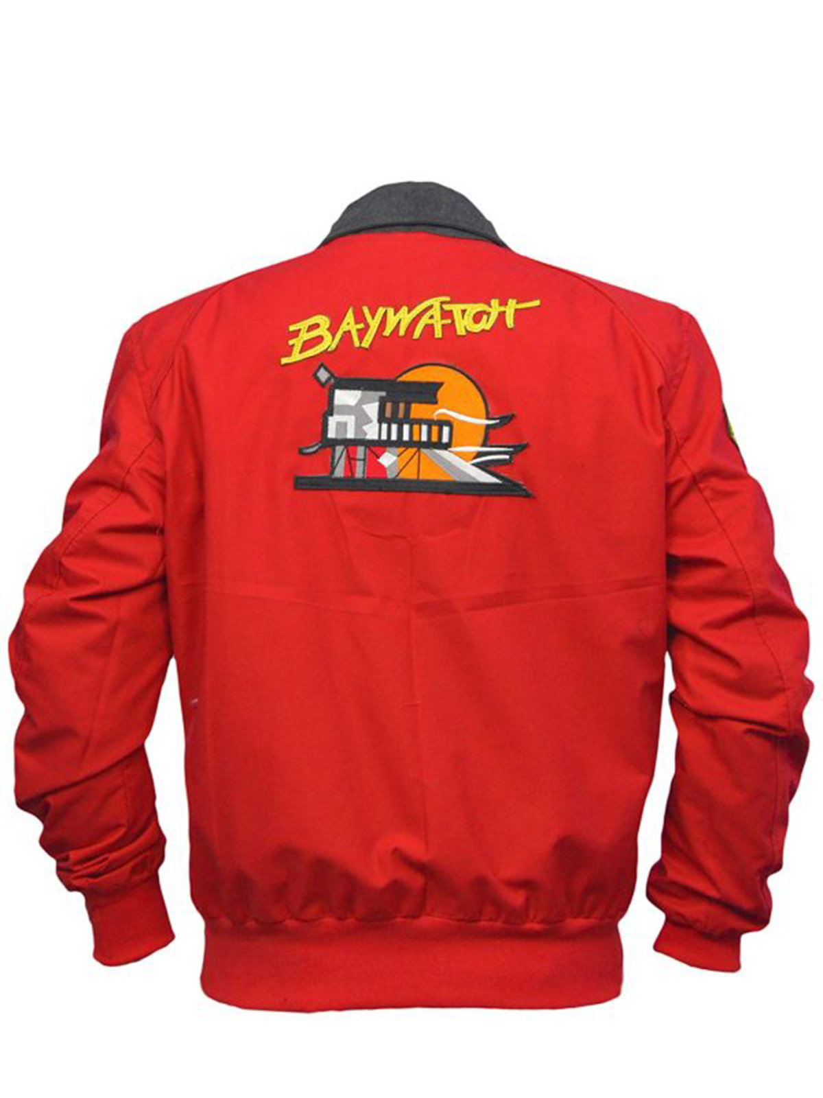 Baywatch Lifeguard Bomber Red Jacket