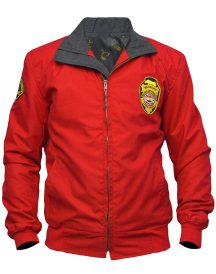 Baywatch Lifeguard Bomber Red Jacket