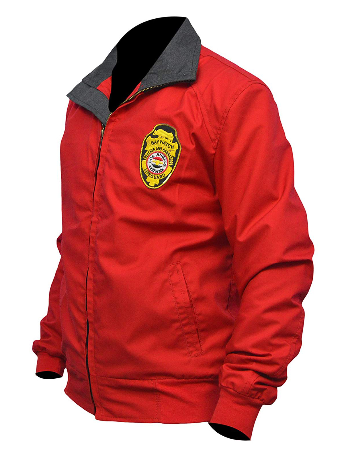 Baywatch Lifeguard Bomber Red Jacket