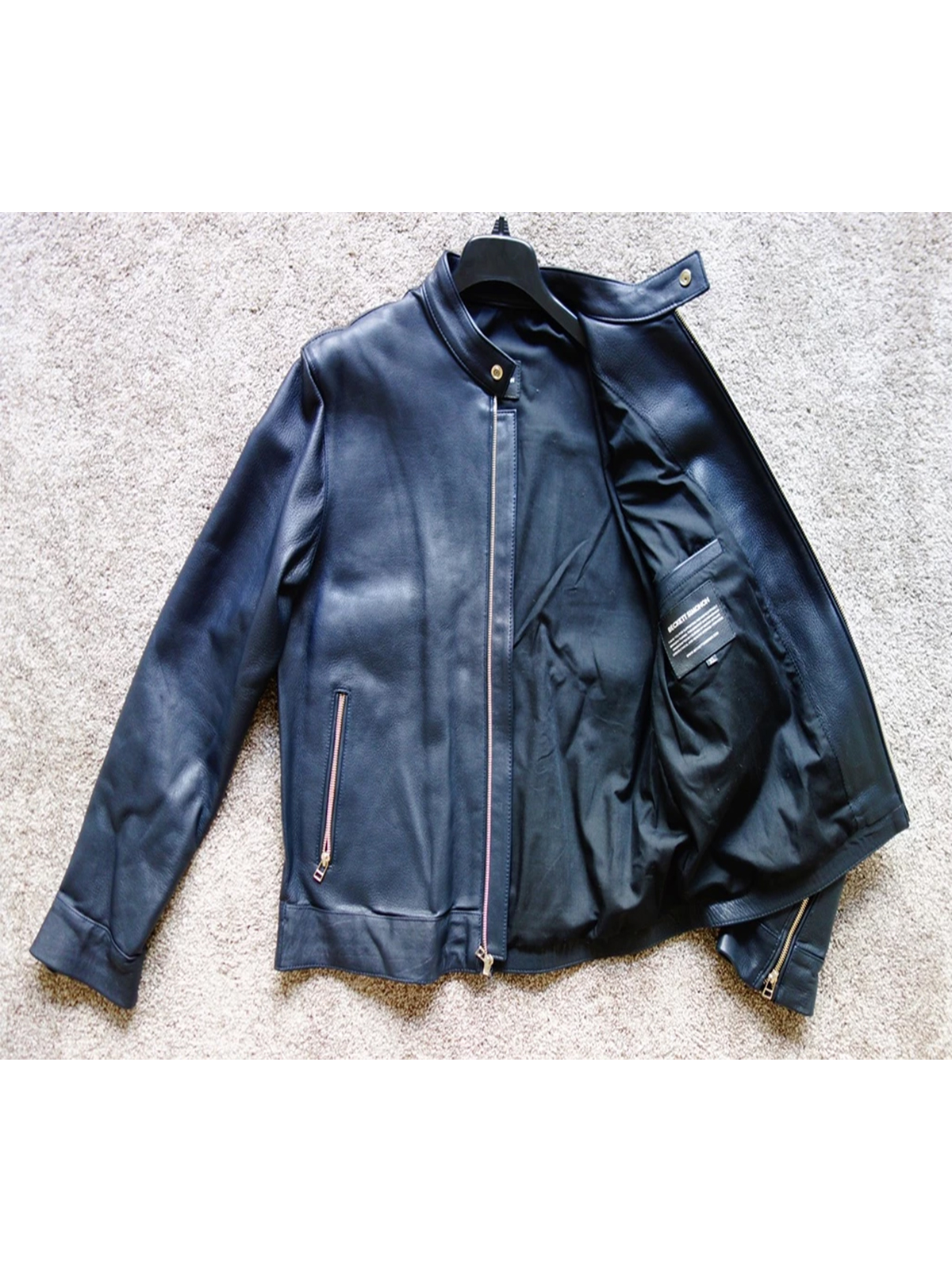 Beckett Simonon Collins Cafe Racer Leather Jacket