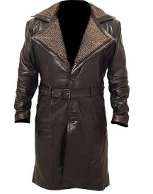 Blade Runner 2049 Ryan Gosling (Officer K) Fur Lapel Collar Trench Coat