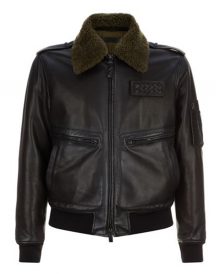 Bottega Veneta Aviator Leather Jacket